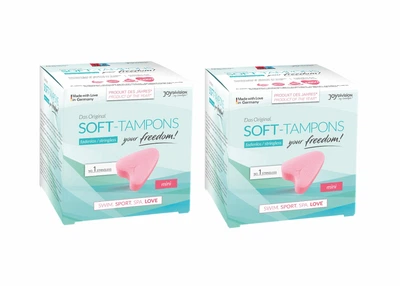 Набор женских гигиенических мягких тампонов Soft-Tampons MINI JoyDivision, 6 шт (2 упаковки)
