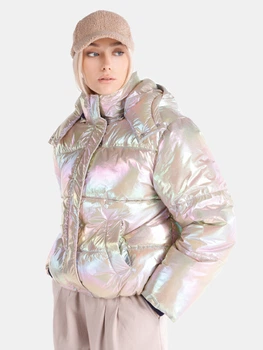 Куртка демисезонная короткая с капюшоном женская Colin's CL1065785PPO S Розовая (8683197776891)