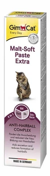 Витамины и добавки GimCat Malt-Soft Extra Паста для выведения шерсти из желудка кошек 50 г (1111123383)