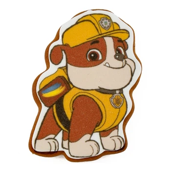 Пряник медово-имбирный с пищевой печатью "Крафт пряник" "Paw Patrol Rubble - Кремез" 45 г
