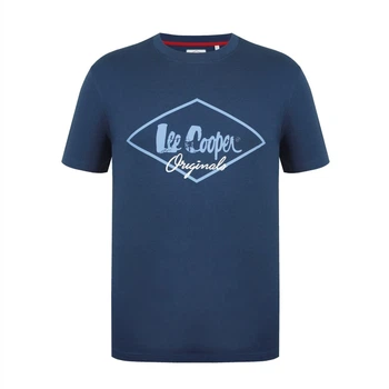 Футболка Lee Cooper Cooper Logo T Shirt XL Синий 59711218-2