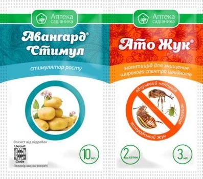 Инсектицид Ато Жук 3 мл + Авангард Стимул 10 мл Ukravit
