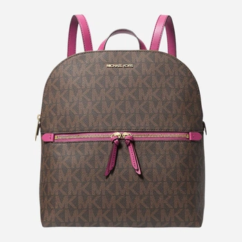 Рюкзак жіночий 12л вміщує формат А4 Michael Kors 529855282 Коричневий/Фіолетовий (1159812577)