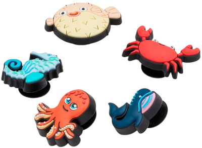 Джибітси Crocs Sea Friends 10011401 5 шт Різнокольорові (0196265284054)