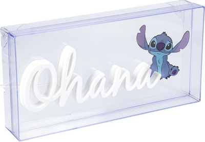 Неонова лампа Paladone Disney Stitch Ohana (5056577729146)