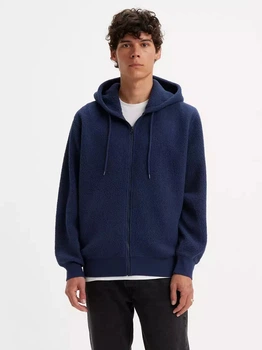 Толстовка Шерпа на молнии мужская Levi`s 341104332 2XL Синяя (1159811341)