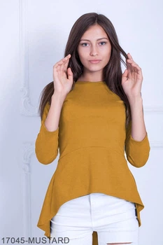 Женская блузка-туника Подіум Harmony 17045-MUSTARD M Горчичный