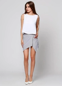 Женские шорты-юбка Подіум 11289-GREY S Серый