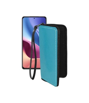 Чохол-гаманець з екошкіри для телефону Xiaomi Redmi K40 2021 Синій