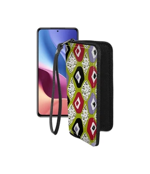 Чохол-гаманець з екошкіри для телефону Xiaomi Redmi K40 2021 Камені-кольорові