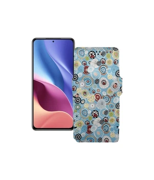Чохол-книжка з екошкіри для телефону Xiaomi Redmi K40 2021 Кола-кольорові