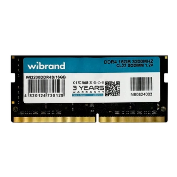 Оперативна пам'ять Wibrand DDR4 16 ГБ 3200 МГц CL22 SODIMM для ноутбука, чорний