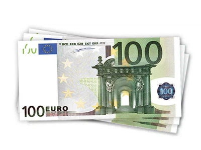 Конверты для денег 100 евро, 10 шт/уп