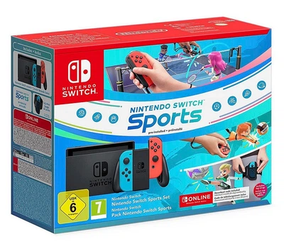 Игровая консоль Nintendo Switch Neon Red & Blue Sports Bundle (игра Nintendo Switch Sports)