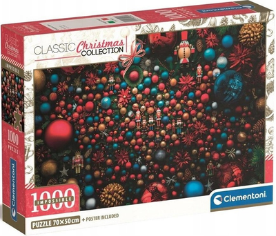 Пазли Clementoni Compact Impossible Christmas Collection 1000 елементів (8005125399260)