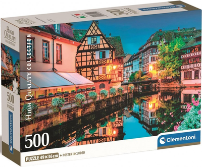 Puzzle Clementoni Compact Strasbourg Old Town 500 elementów (8005125355440)