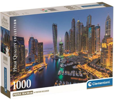 Puzzle Clementoni Compact Dubai 1000 elementów (8005125399116)