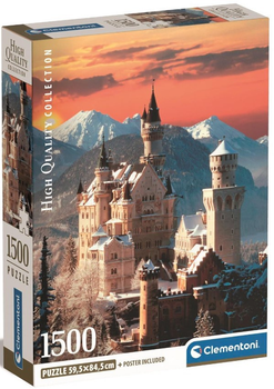 Puzzle Clementoni Compact Neuschwanstein 1500 elementów (8005125317165)