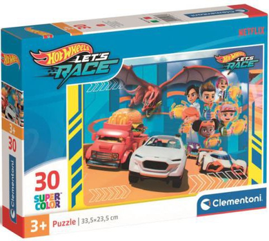 Puzzle Clementoni Super Kolor Hot Wheels 30 elementów (8005125202843)