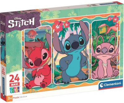 Puzzle Clementoni Maxi Super Kolor Stitch 24 elementy (8005125240296)