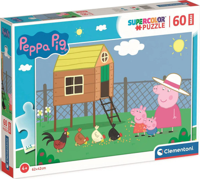 Puzzle Clementoni Maxi Super Kolor Peppa Pig 60 elementów (8005125265909)