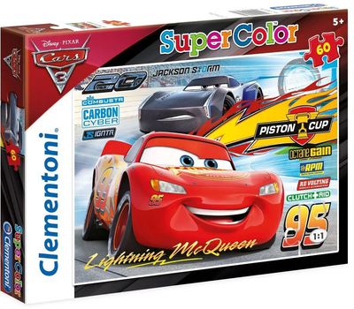 Puzzle Clementoni Super Kolor Cars 60 elementów (8005125269730)