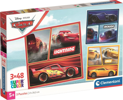 Puzzle Clementoni Super Kolor Cars 3 po 48 elementów (8005125253050)