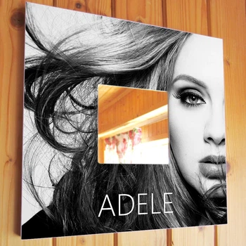 Декоративное зеркало "Певица Адель. Adele" для фанатов поп музыки, украшение интерьера в спальню, бар, кафе