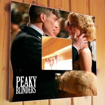 Зеркало "Острые козырьки. Peaky Blinders" подарок фанатам сериала, стильное украшение спальни, кафе, бара