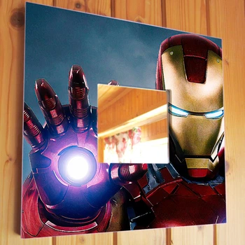 Зеркало "Железный человек. Iron Man. Мстители" для фанатов Marvel комиксов, декор в спальню, детскую, игровую