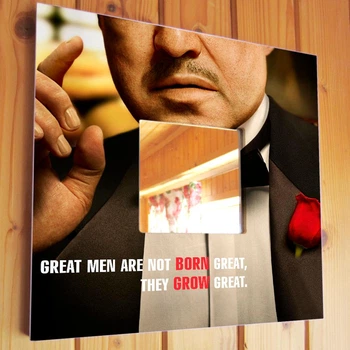 Зеркало "Герои фильма Крёстный отец. The Godfather" сувенир для фанатов кино, украшение спальни, дома, кафе, бара