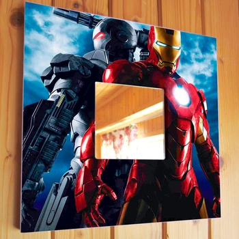 Зеркало с фото "Железный человек. Iron Man" для фанатов Marvel комиксов, декор в спальню, детскую, игровую