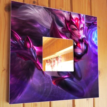 Декоративное зеркало "League of Legends" подарок фанатам компьютерных игр, украшение детской комнаты, спальни