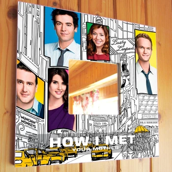 Декоративное зеркало "Как я встретил вашу маму. How I Met Your Mother" подарок для фанатов тв ситкома