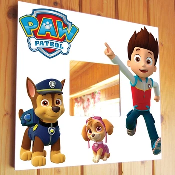 Декоративное зеркало "Щенячий патруль. PAW Patrol" крутой подарок ребенку, украшение для детской, спальни