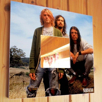 Декоративное зеркало "Группа Nirvana. Нирвана. Курт Кобейн"
