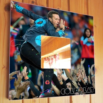 Декоративное зеркало "Группа Coldplay" подарок для фанатов, музыкантов и любителей рок музыки