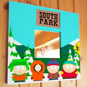 Декоративное зеркало "Мультфильм Южный Парк. South Park" украшение интерьера спальни, бара, кафе