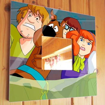 Зеркало "Скуби-Ду. Scooby-Doo!" украшение интерьера детской спальни, бара, кафе, игровой комнаты