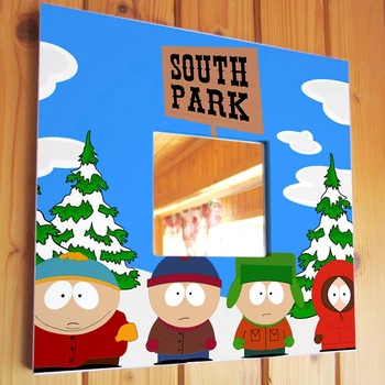 Зеркало "Южный Парк. South Park" украшение интерьера спальни, бара, кафе, игровой комнаты
