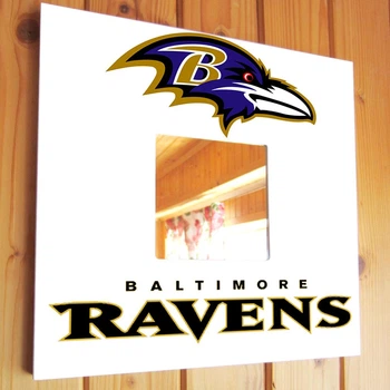 Зеркало "Baltimore Ravens" американский футбол NFL команды, для фанатов НФЛ, подарок для спальни, спорт клуба, бара