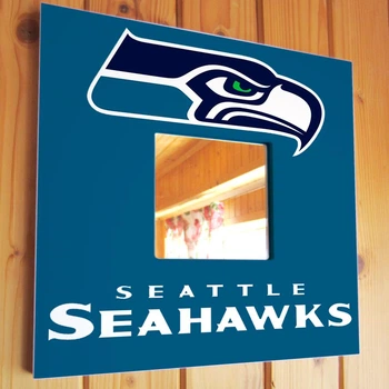 Зеркало "Seattle Seahawks" американский футбол NFL команды, для фанатов НФЛ, подарок для спальни, спорт клуба, бара