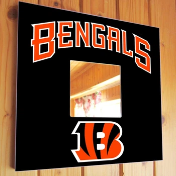 Зеркало "Cincinnati Bengals" американский футбол NFL команды, для фанатов НФЛ, подарок для спальни, спорт клуба, бара