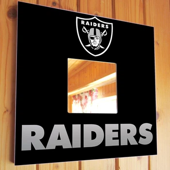 Зеркало "Las Vegas Raiders" американский футбол NFL команды, для фанатов НФЛ, подарок для спальни, спорт клуба, бара
