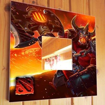 Дзеркало «Гра Дота 2. Dota 2» для фанатів ігор, прикраса інтер'єру кімнати, спальні, офіса