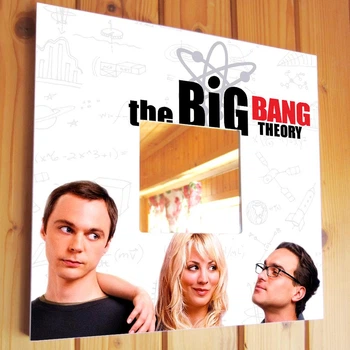 Зеркало "Сериал Теория Большого взрыва. The Big Bang Theory" подарок для фанатов тв ситкома, ностальгия, декор для комнаты