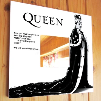 Зеркало "Группа Queen. Фредди Меркьюри" подарок для фанатов, музыкантов и любителей рок музыки, в бар, клуб