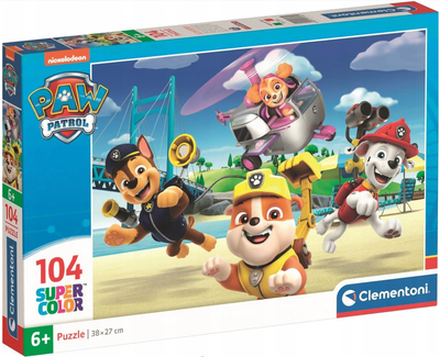 Puzzle Clementoni Super Kolor Paw Patrol 104 elementy (8005125272655)