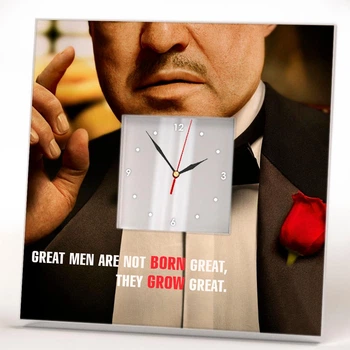 Часы "Герои фильма Крёстный отец. The Godfather" сувенир для фанатов кино, украшение спальни, дома, кафе, бара
