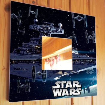 Декоративное зеркало "Звёздные войны. Star Wars" подарок для фанатов кино фильма, декор для спальни, детской